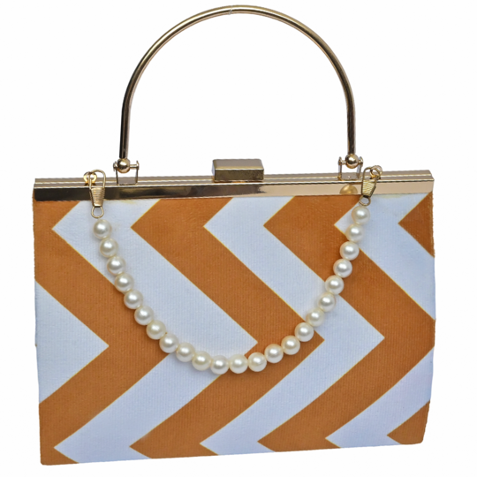 Chevron Clutch Handbag
