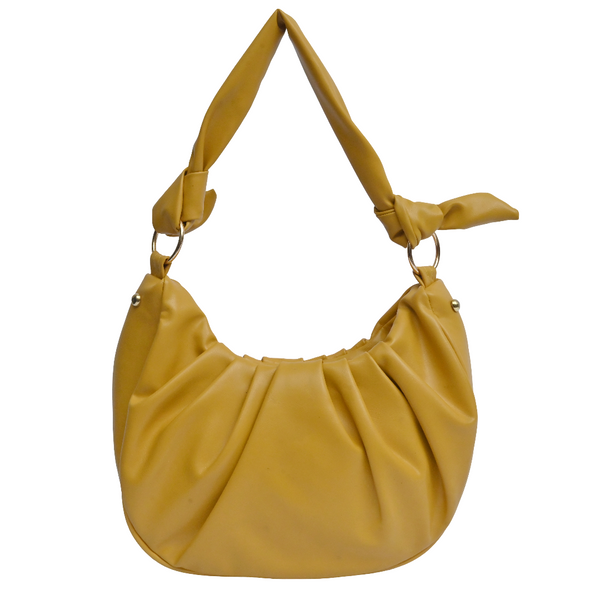 Faux Leather Moon Bag