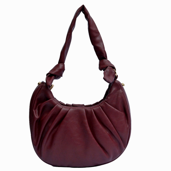 Faux Leather Moon Bag