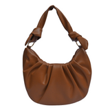 Faux Leather Moon Bag